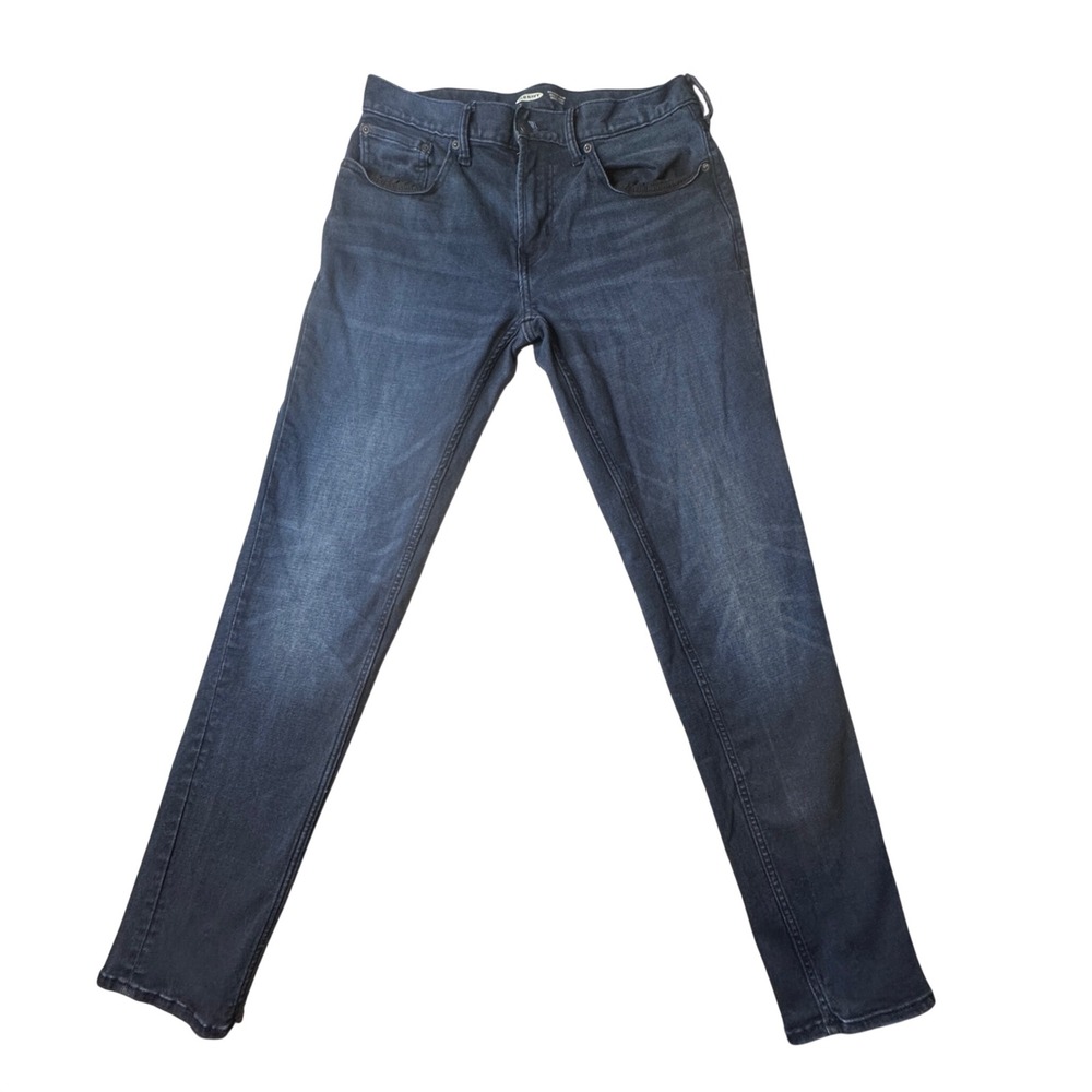 Old Navy Jeans Mens 32x31 Blue Relaxed Slim Built-In Flex Tough Dark Wash Denim